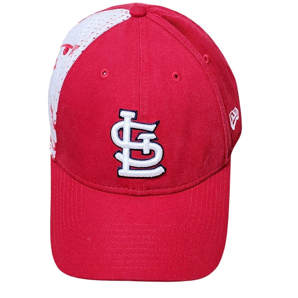 St Louis Cardinals Split panel Hat Cap StrapBack Red MLB Baseball 9FORTY New Era
